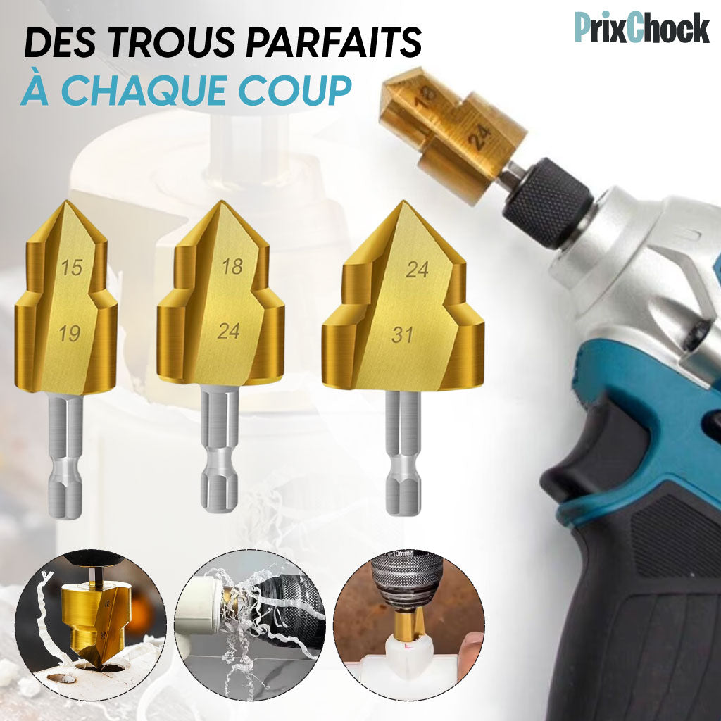 Lot de 3 Forets de Levage PPR : Précis, Solides et Polyvalents