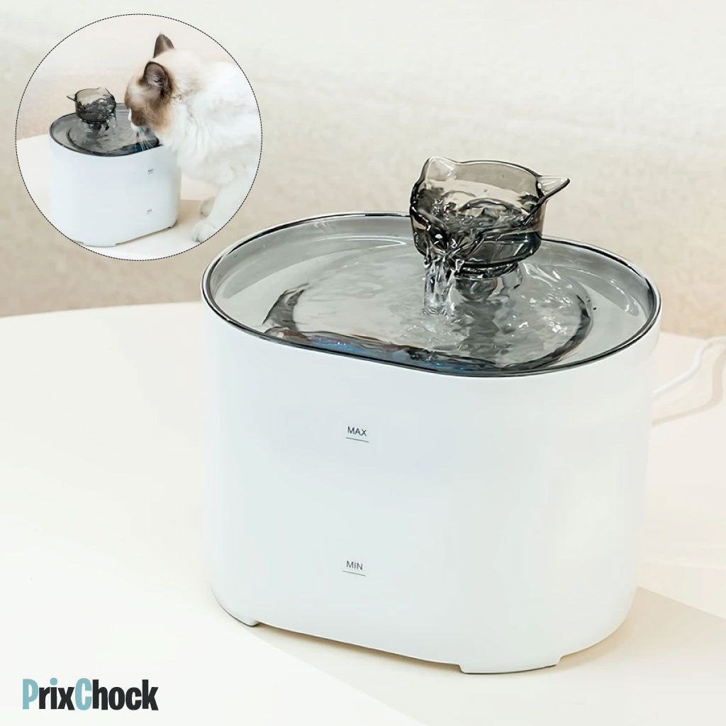 Fontaine à Eau pour Chat avec Détecteur de Mouvement – Hydratation Facile et Sûre