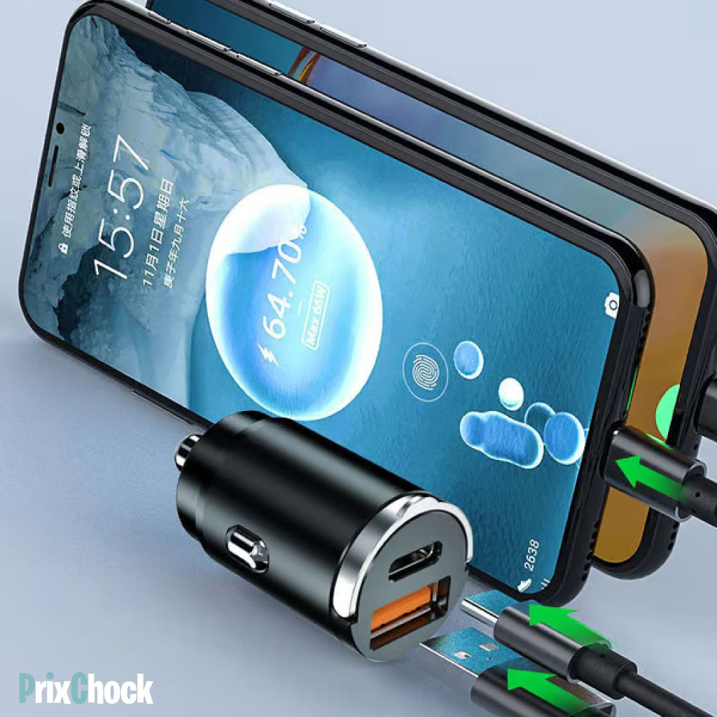 Chargeur Invisible De Voiture À Charge Rapide 100w Multi-compatible