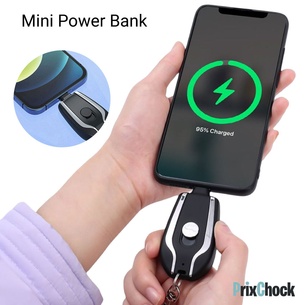 Mini Porte Clé À Chargeur Intégré – Charge Rapide, Toujours À Portée De Main
