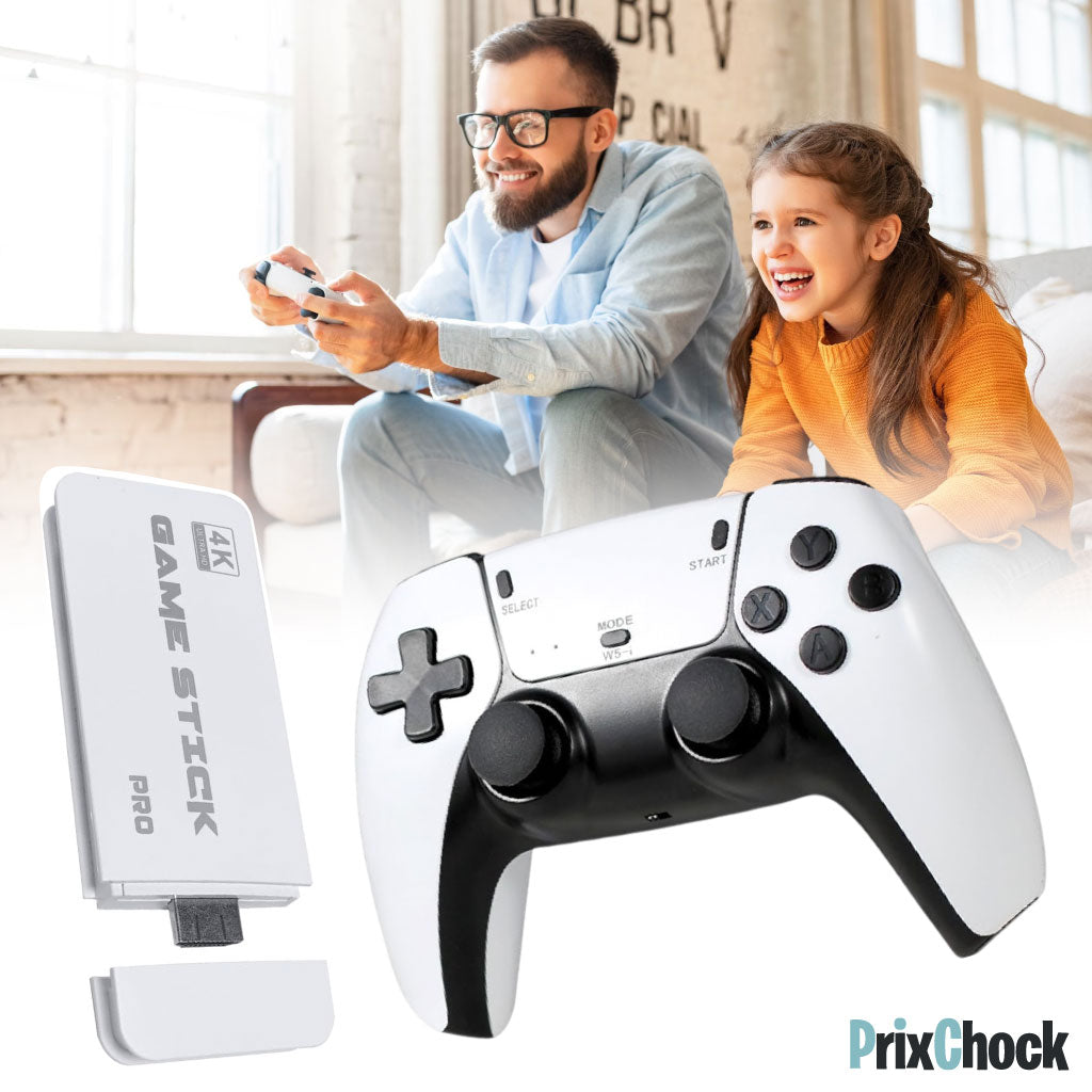 Console Rétro HDMI 4K – 20 000+ Jeux Intégrés & Manettes Sans Fil Incluses