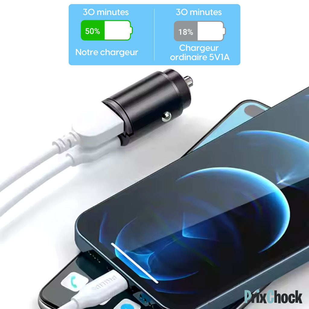 Chargeur Invisible De Voiture À Charge Rapide 100w Multi-compatible