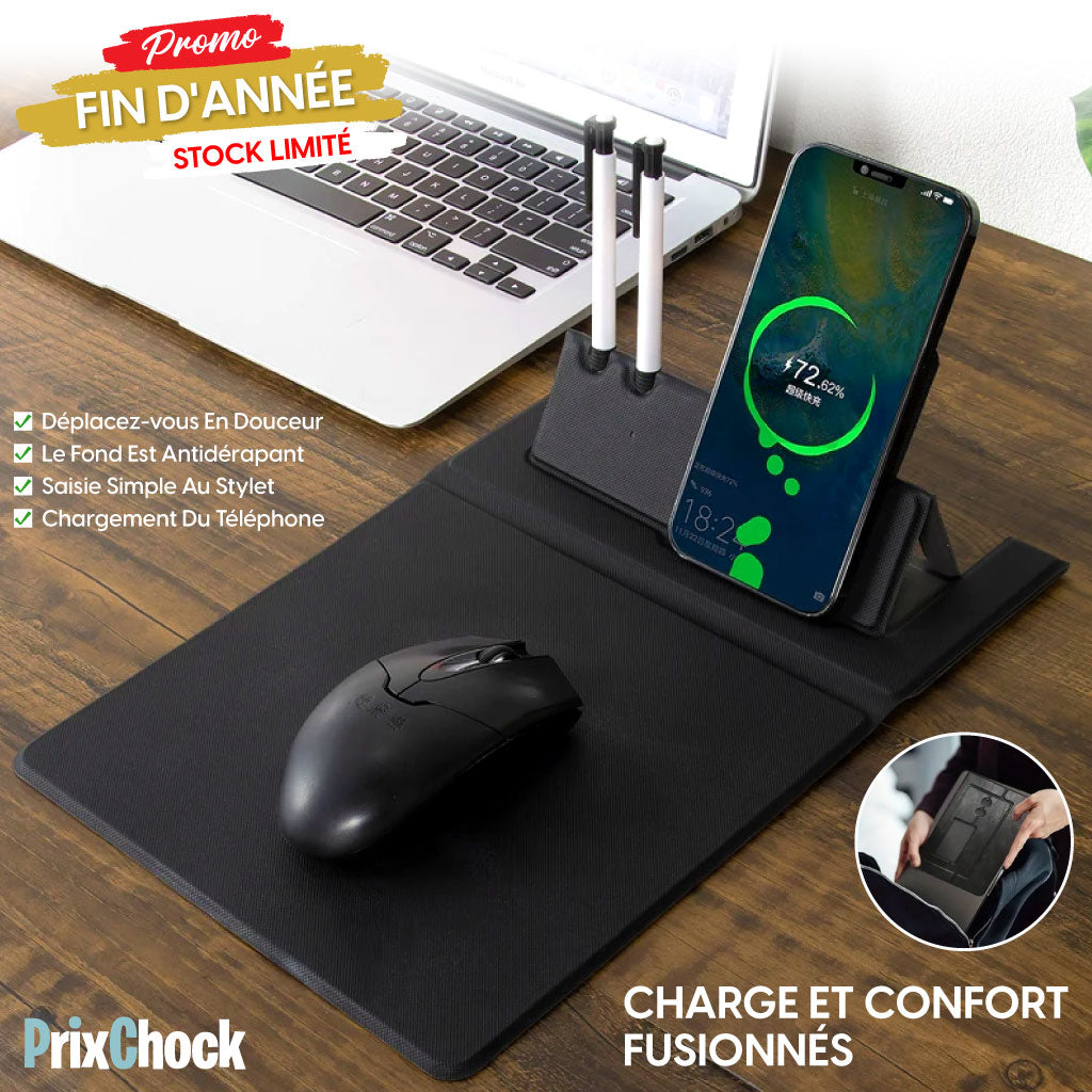 Tapis De Souris Avec Chargeur Sans Fil : Praticité Et Efficacité Pour Pc, Ordinateur Portable, Et Téléphone