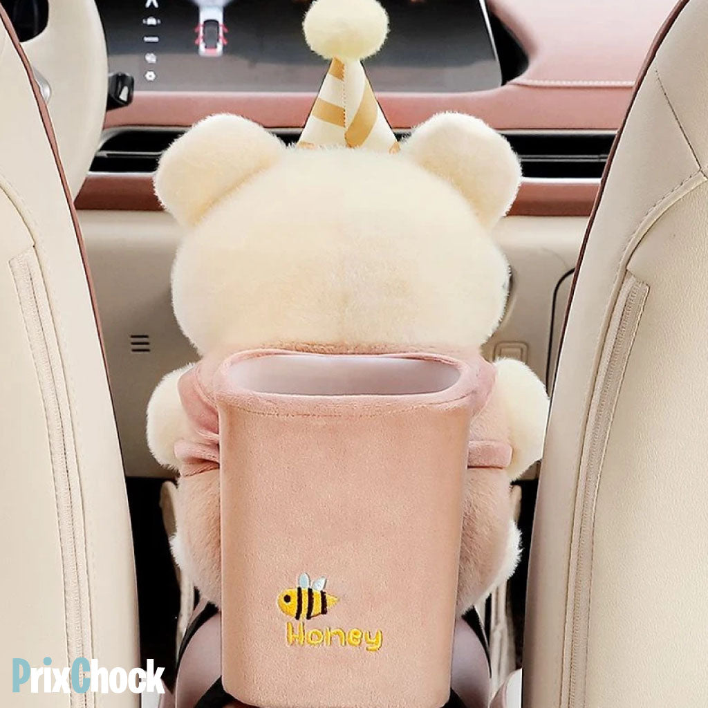 Boîte À Mouchoirs De Voiture Mignonne 2 En 1 Avec Rangement Et Poubelle Multifonctionnelle