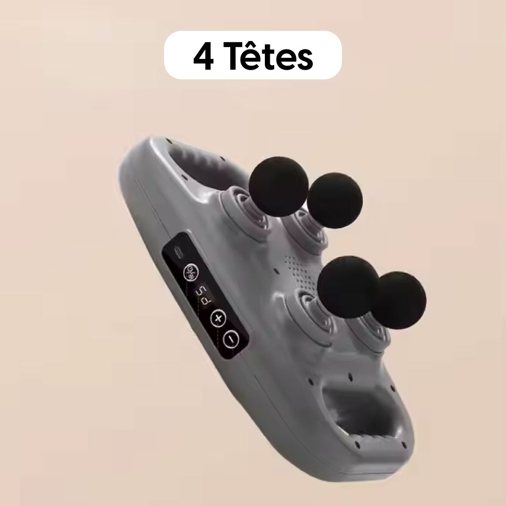 Pistolet De Massage Par Vibration à 6 Têtes : Pour Une Détente Sur-mesure