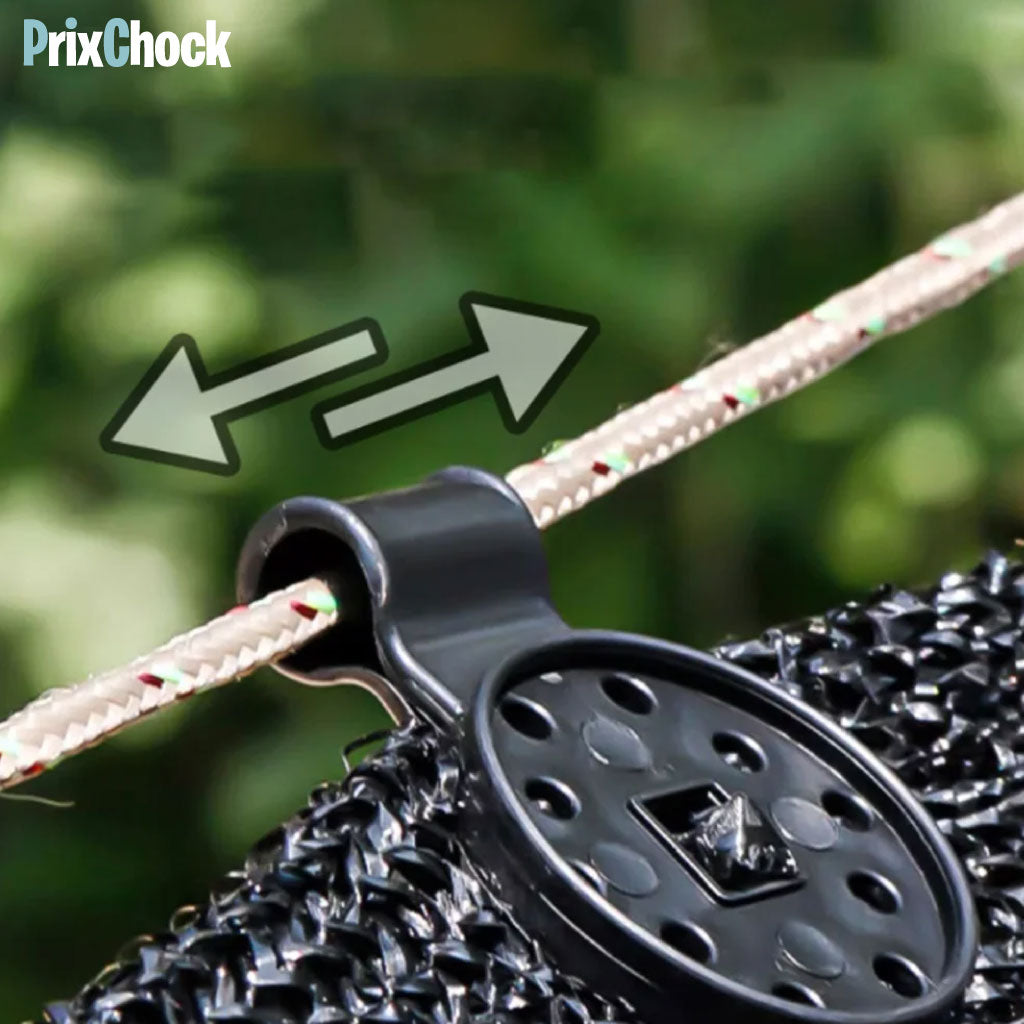 Clips En Plastique Pour Toile D'ombrage De Conception De Trou De Corde Clip De Tissu D'ombrage Détachable Et Léger