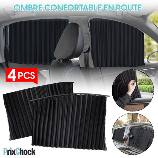 Rideaux Automobiles Noires Magnétiques Pour Vitres Latérales De Voiture.