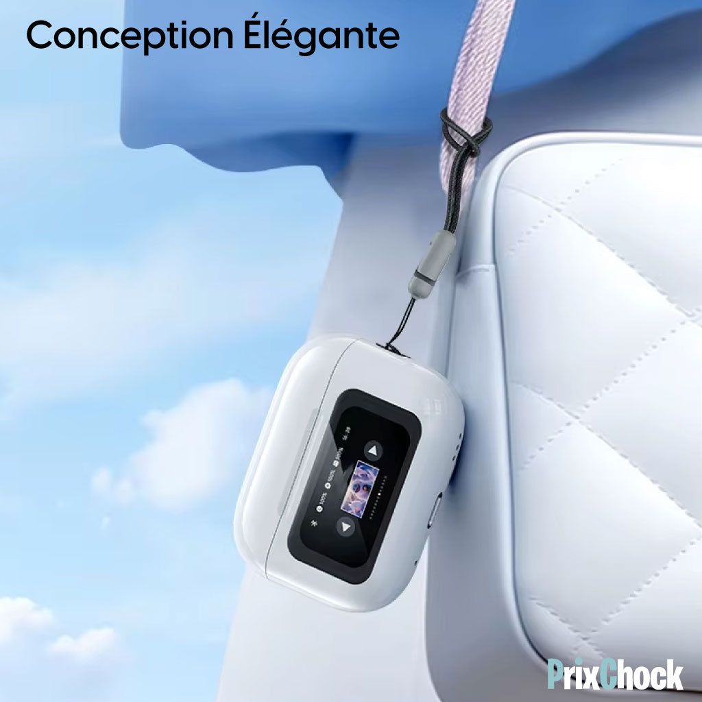 Écouteurs Bluetooth 5.4 Réduction De Bruit Avec Boîtier À Écran Tactile