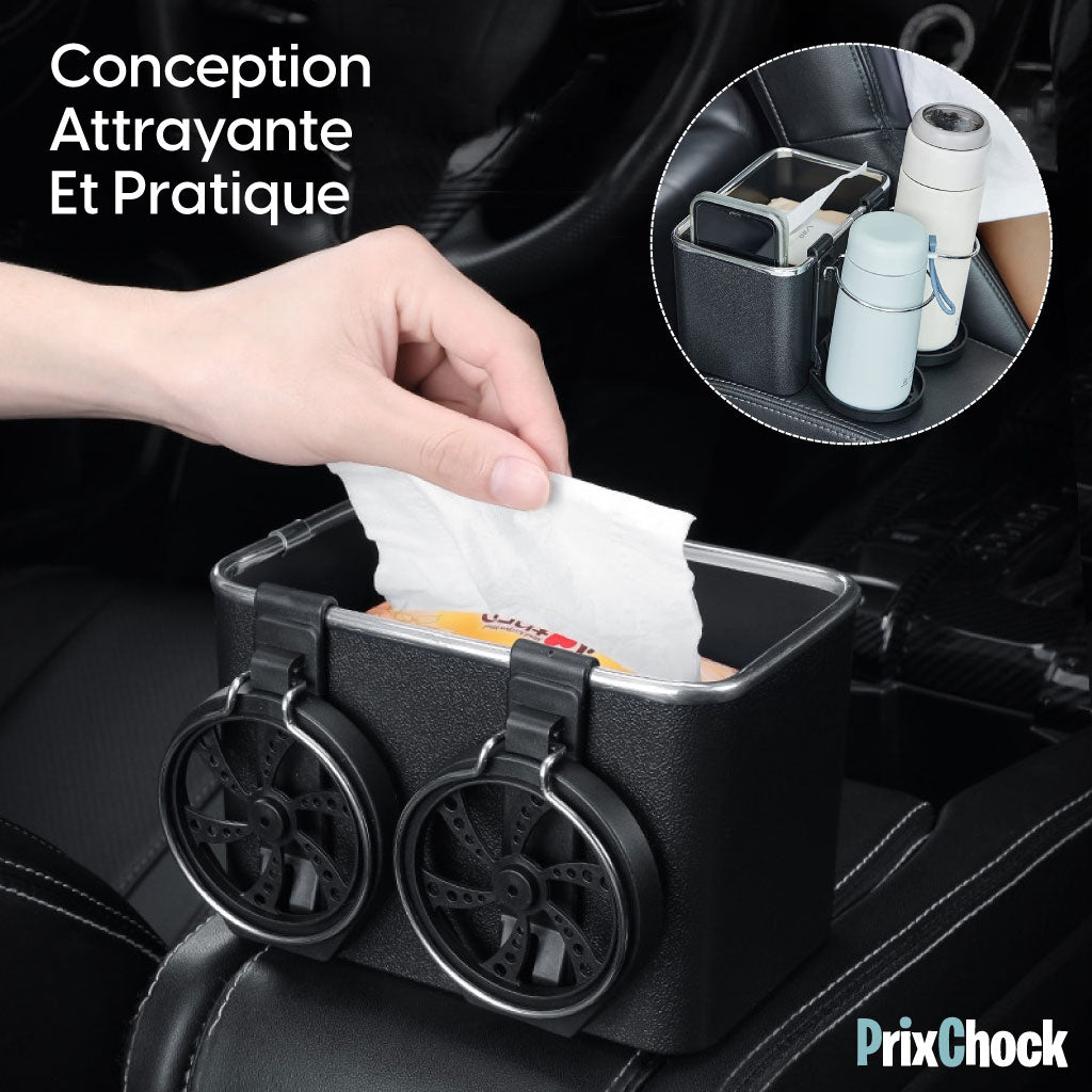 Coffre De Rangement Multifonctionnel Pour Appuie-têtes De Voiture Avec Support De Tasses Et Organisateur Polyvalent