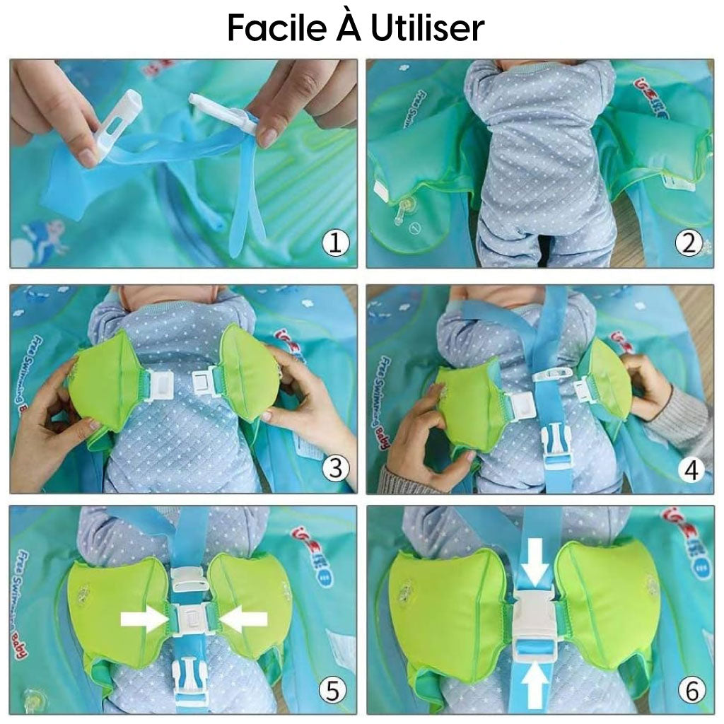 Bouee Bebe Flottant Gonflable Pour Piscine Sans Auvent Pour Les Bébés De 3-36 Mois