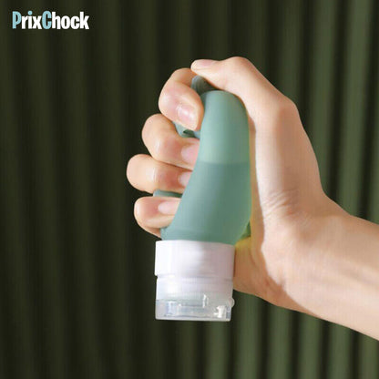 Ensemble De Mini Bouteilles En Silicone Anti-fuite Pour Transportation Des Liquides