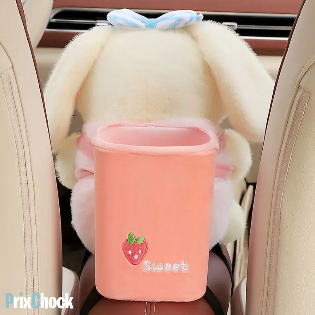Boîte À Mouchoirs De Voiture Mignonne 2 En 1 Avec Rangement Et Poubelle Multifonctionnelle