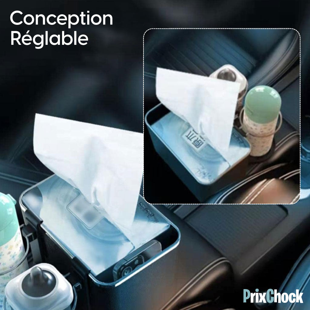 Coffre De Rangement Multifonctionnel Pour Appuie-têtes De Voiture Avec Support De Tasses Et Organisateur Polyvalent