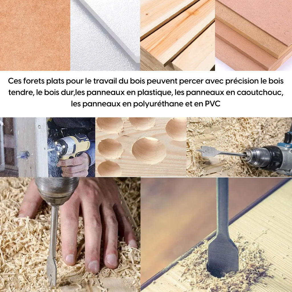 Forets à Trois Points : Précision et Fiabilité pour vos Travaux de Menuiserie