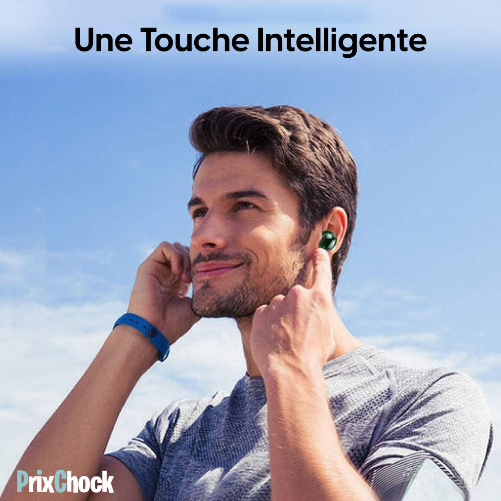 Écouteurs Bluetooth 5.3 Réduction De Bruit Avec Boîtier Multifonction