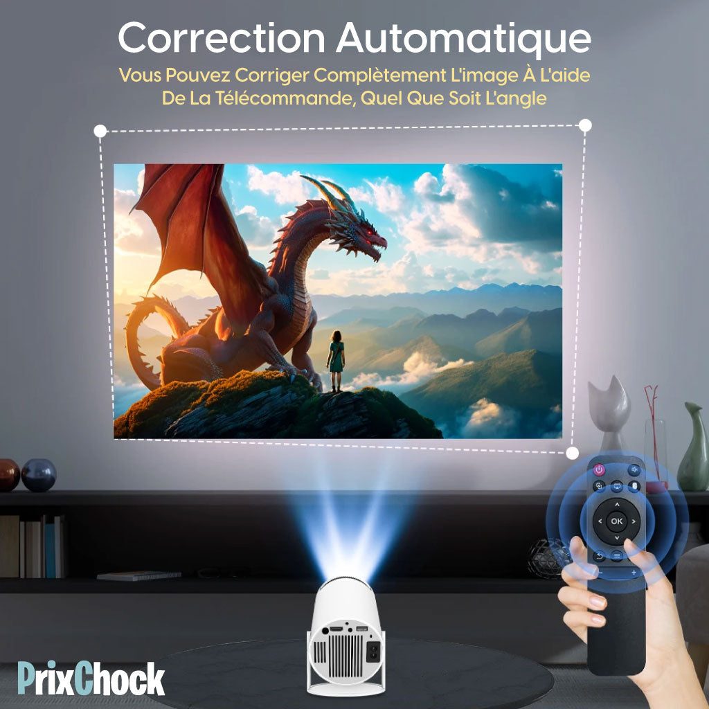 Projecteur Intelligent Avec Luminosité 4k, Double Wi-fi Hd Home Cinéma