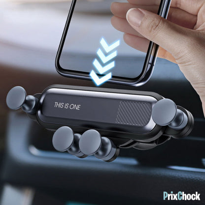 Support De Téléphone Universel Automatique Rétractable Pour Voiture À Rotation De 360°pour Tous Type De Téléphone, 1 Ère Qualité