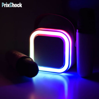 Mini-haut-parleur Portable Karaoké : Musique Et Amusement À Emporter Avec Deux Microphones
