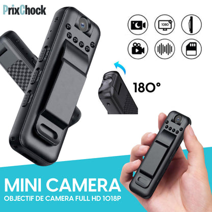 Mini Caméscope Portable, Capteur De Photo Et Enregistreur De Vidéo En Qualité Hd Tournant 180°à Vision Nocturne.