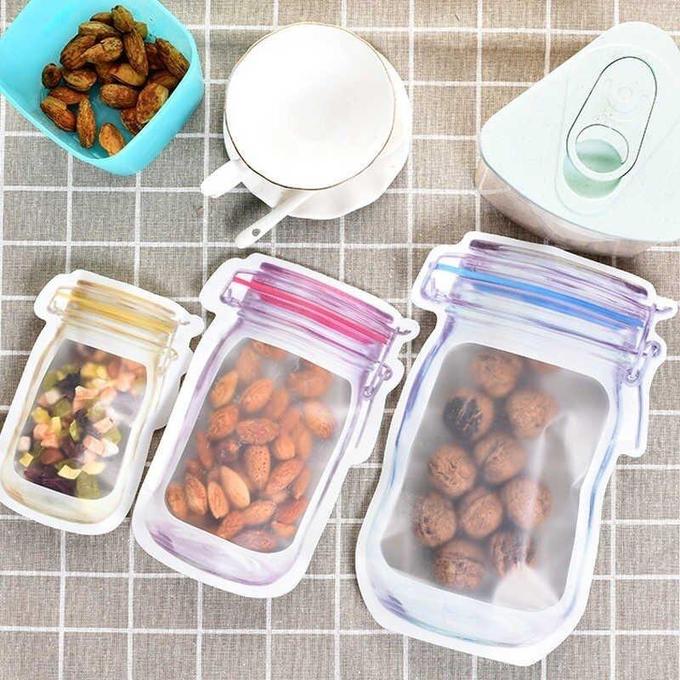 Sac De Rangement Des Aliments Réutilisable - Fermeture à Glissière - Organisateur Réfrigérateur